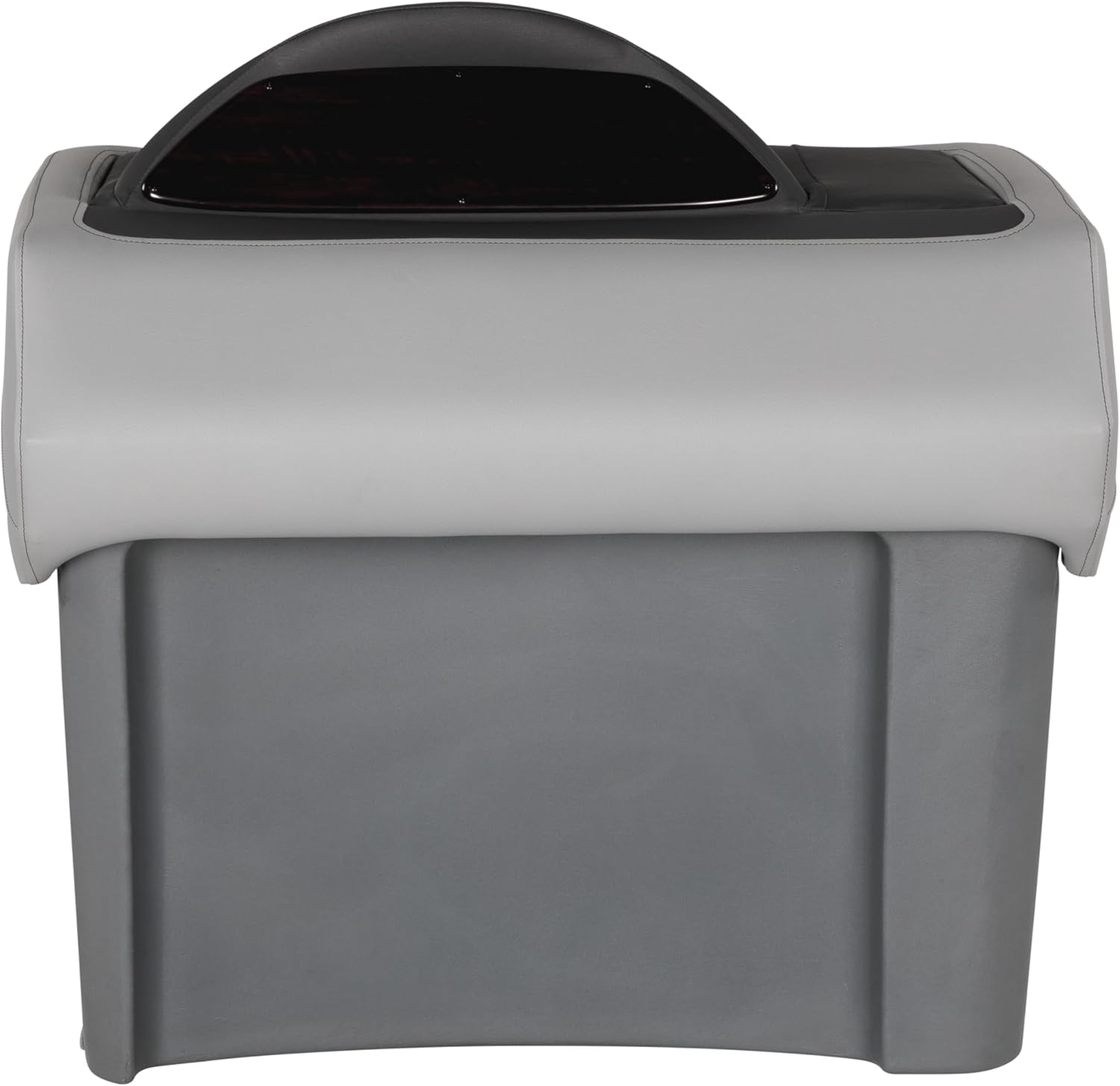 Lippert Rockport Series 34" Pontoon Helm Stand, Measures 34.5" L x 25" W x 34" H, Marine-Grade Vinyl, Stylish Upholstered Panels, Easy Installation, Fits Most Pontoons, River Rock – 20221094194