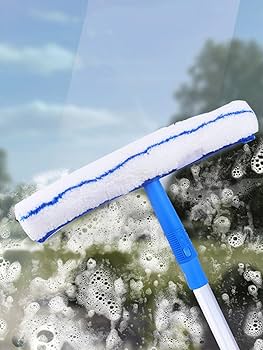 延長ポール付 水切りワイパー Amazon｜Petrhot 水切りワイパー 窓用スクイージー 伸縮ポール