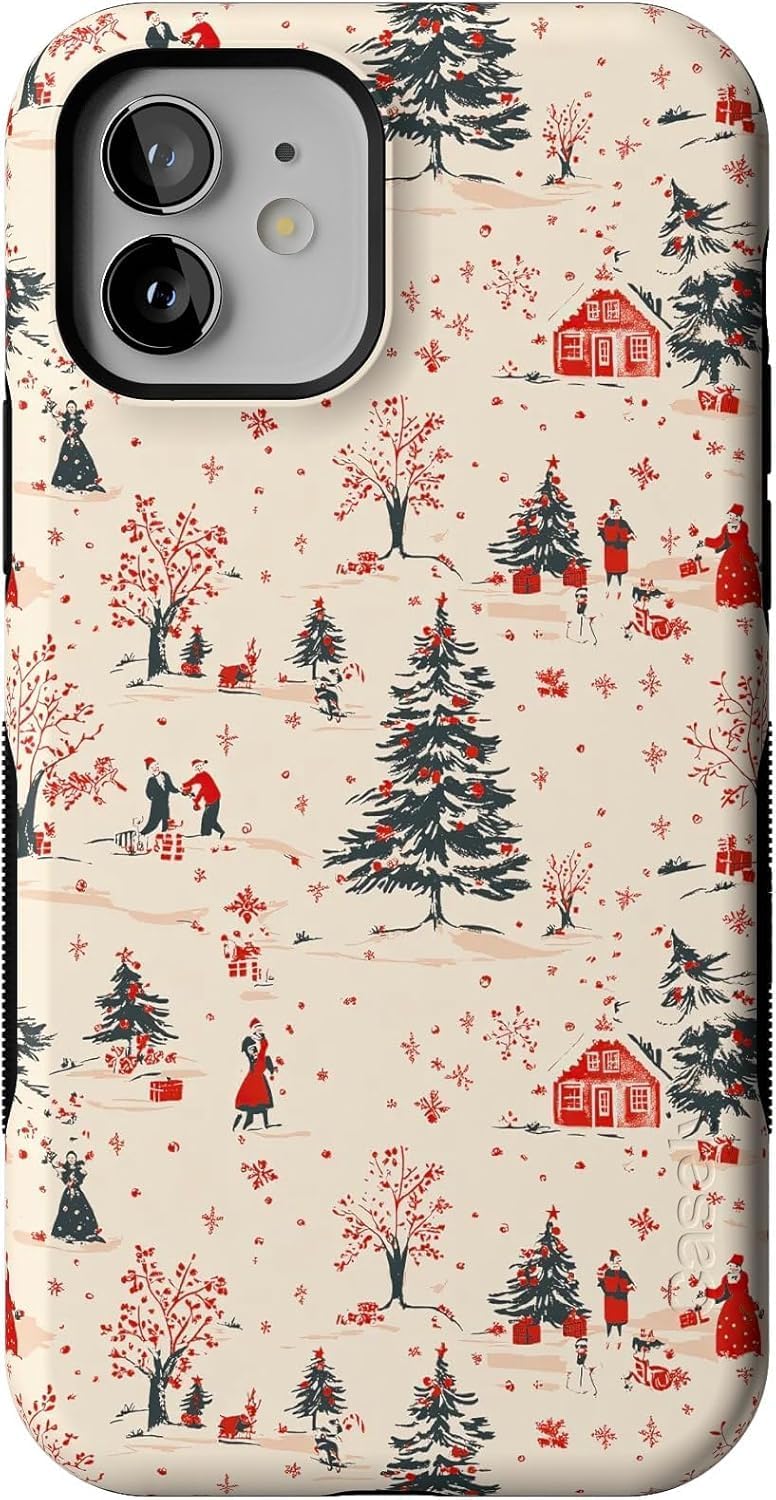 Casely iPhone 12/12 Pro Case | Winter Nostalgia | Vintage | Bold Protective Case Design | Compatible with MagSafe