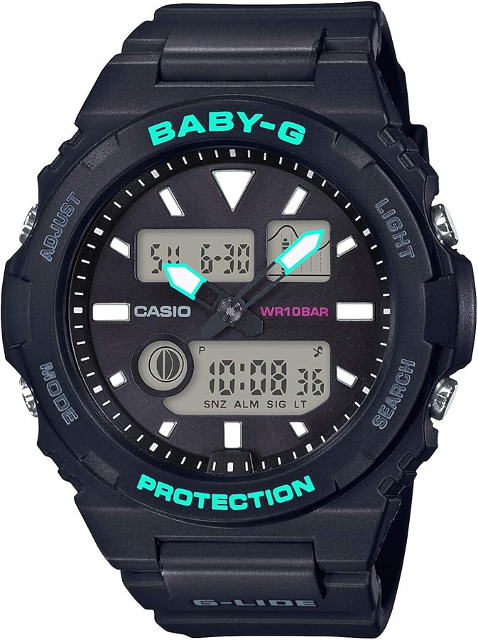 あいCASIO BABY-G BAX-100-1AJF ブラック　新品 Amazon.co.jp: [カシオ] 腕時計 ベビージー 【国内正規品】G-LIDE BAX