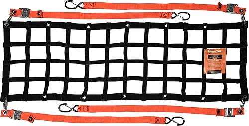 Red de carga para portón trasero para cama de camión, red resistente de 54 pulgadas, extensor de cama para camiones, red ajustable para portón