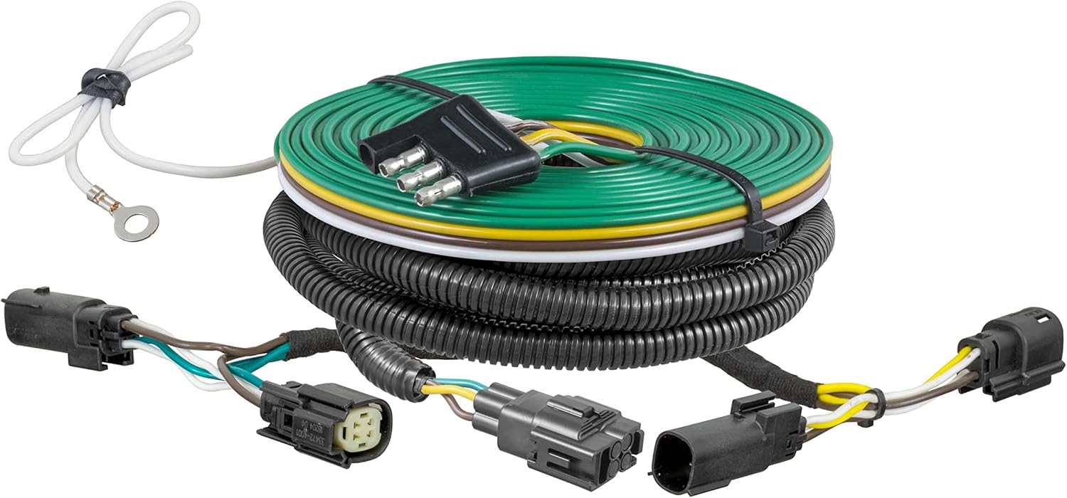 CURT 58968 Custom Towed-Vehicle RV Wiring Harness for Dinghy Towing, Fits Select Buick Envision