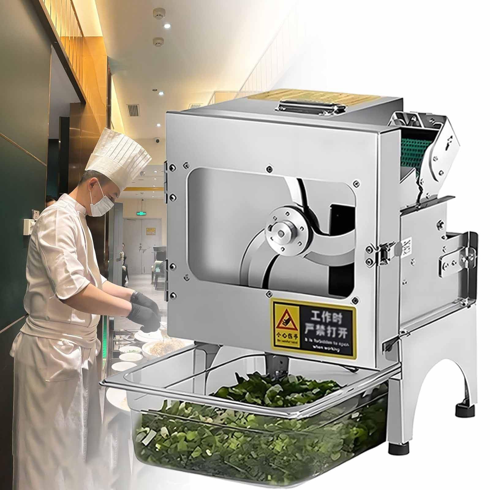 SBCGFY High-Speed Commercial Scallion Slicer, 200W Leek & Green Onion Chopper, 150Kg/H For Home & Restaurant Use, Versatile Celery & Parsley Cutter