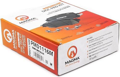 Miniatura 4 de MAGMA Premium PMD1116M Pastillas de freno semimetálicas, delanteras
