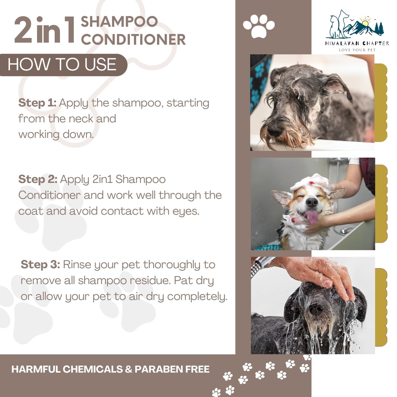 HIMALAYAN CHAPTER : 2-in-1 DogShampoo & Conditioner|Dog Shampoo| 300ml Shampoo Conditioner for pet| Shampoo for Dog| Shampoo for Cat 1
