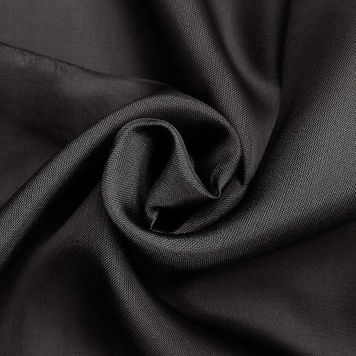 Miniatura 4 de SpaceDresser Paneles de cortina básica de gasa transparente con bolsillo para barra, color blanco, 1 par de 2 paneles de 70 pulgadas de ancho y 84