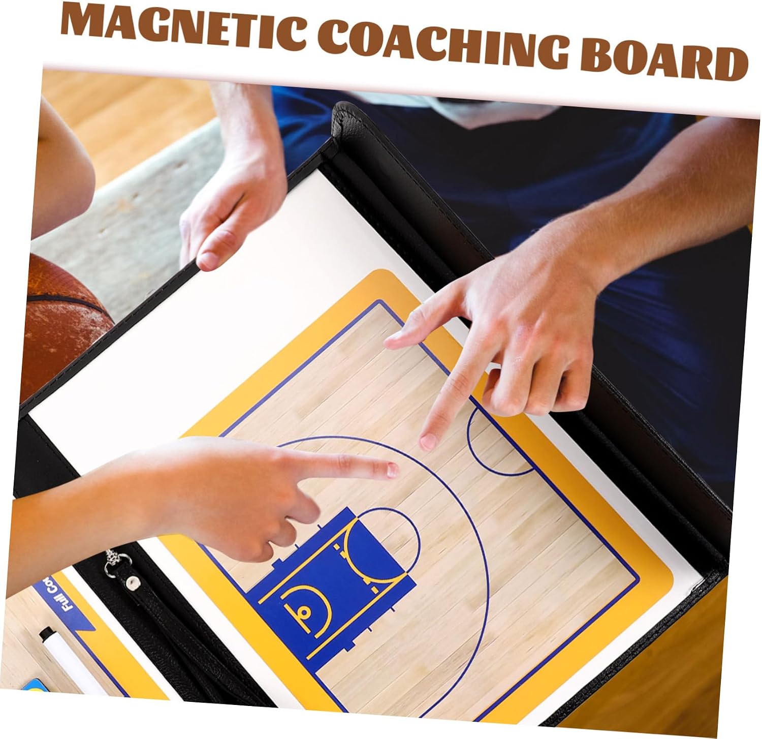 Basketball Coaching Board Strategy Training Writing Board with Dry-Erase Surface Lightweight Portable for Coaches and Team Strategy Analysis