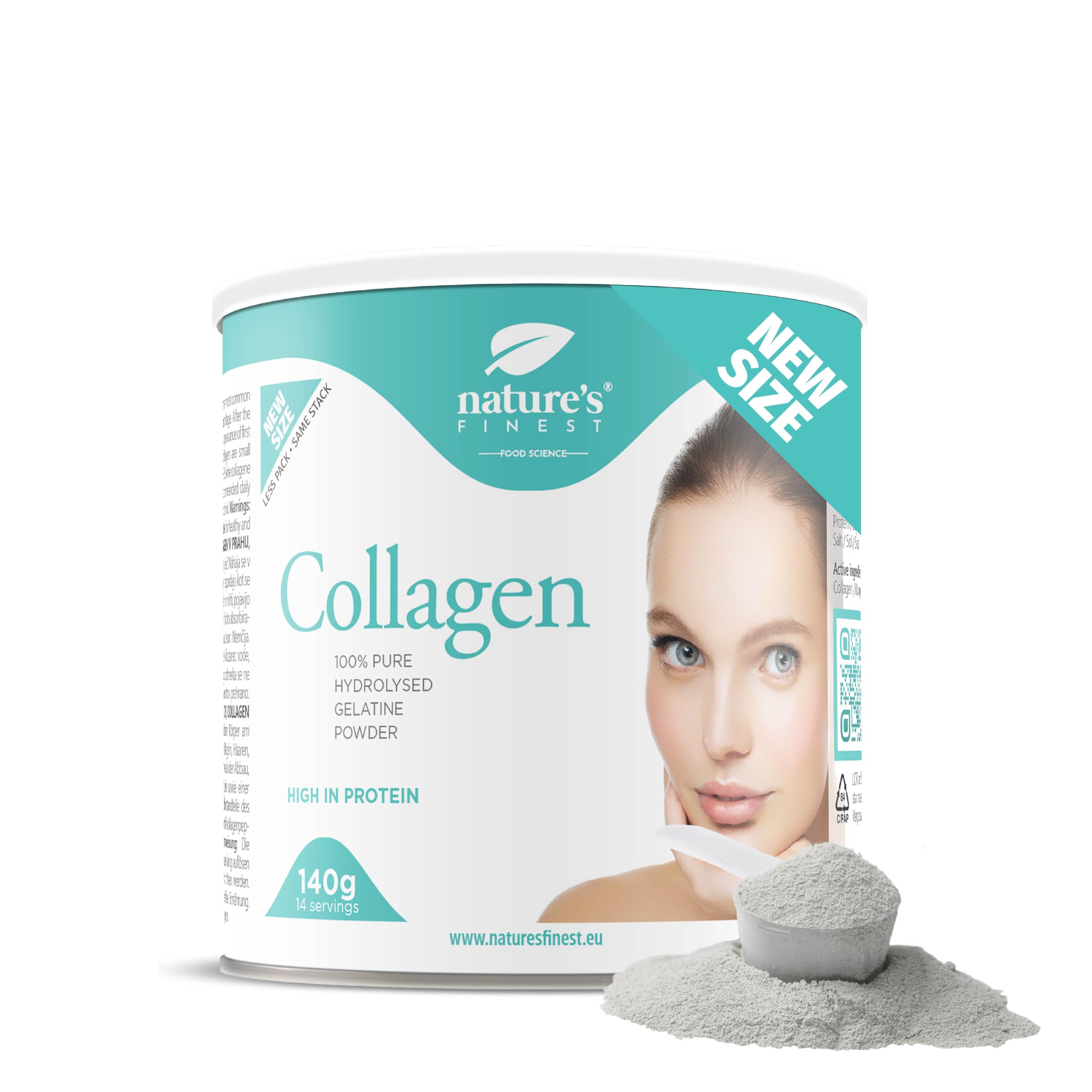 Collagen Powder: 100% Hydrolysed Bovine Collagen - Pure, Natural Collagen Supplements for Women - Optimal Absorption, Unflavored
