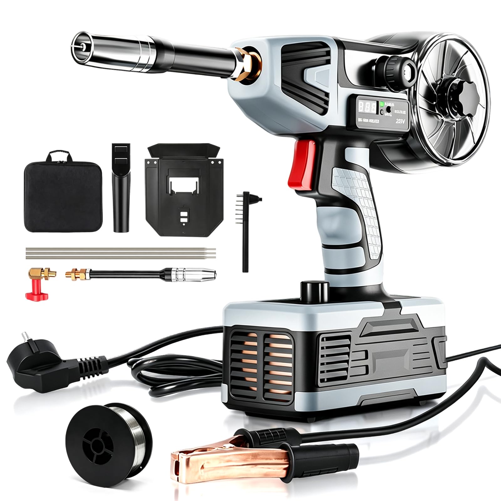 Poste à Souder MIG/MMA Portatif, Machine à Soudage à l'Arc Portative 220V
