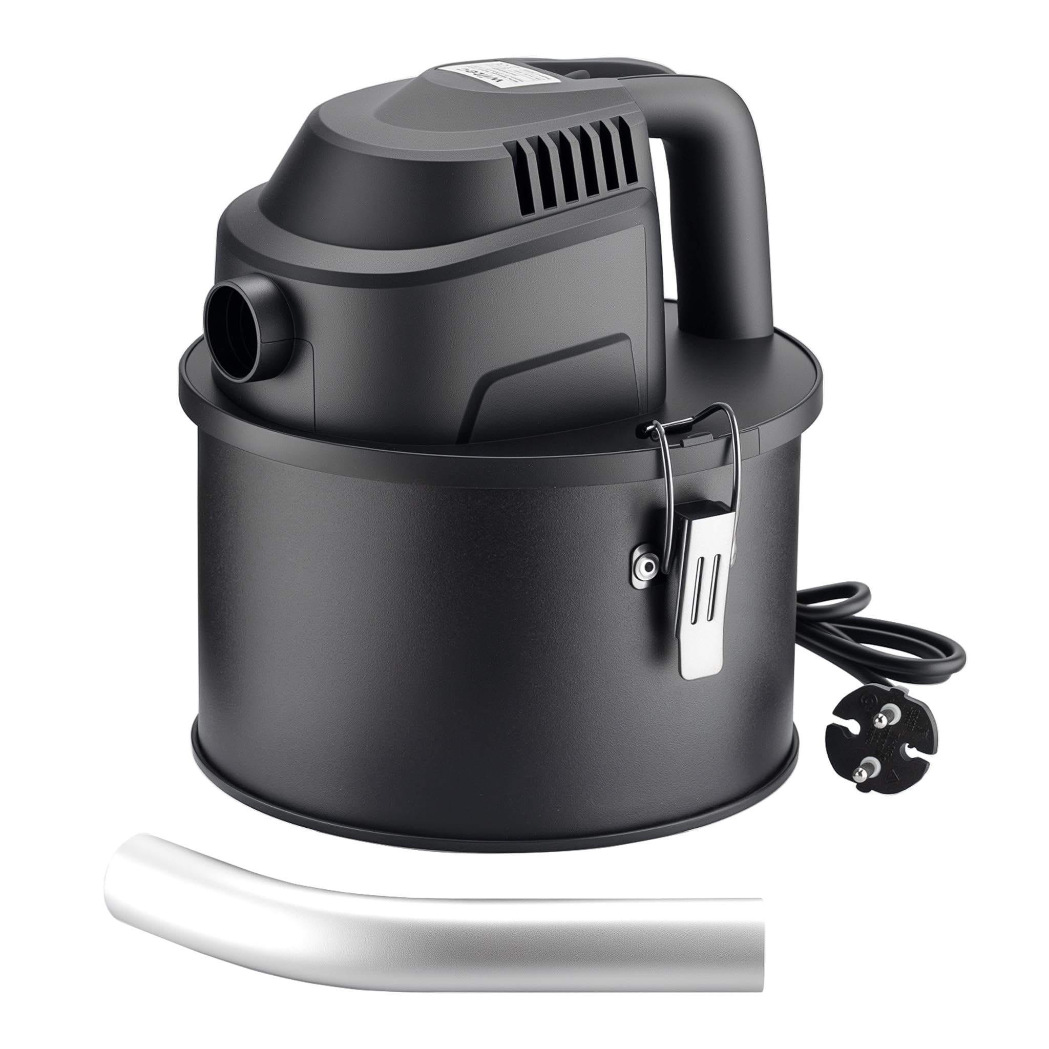 WilTec Aspirateur à Cendres Portable – 600 W, 15 kPa, réservoir 4 L, Filtre HEPA – Vide Cendre cheminée – avec câble 1,​5 m et Plusieurs certificats