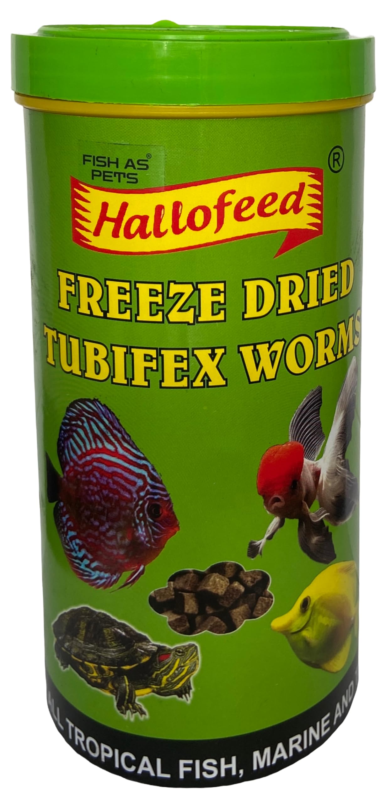 Hallofeed Freeze Dried Tubifex Worms | 100 Grams | Natural Fish Food