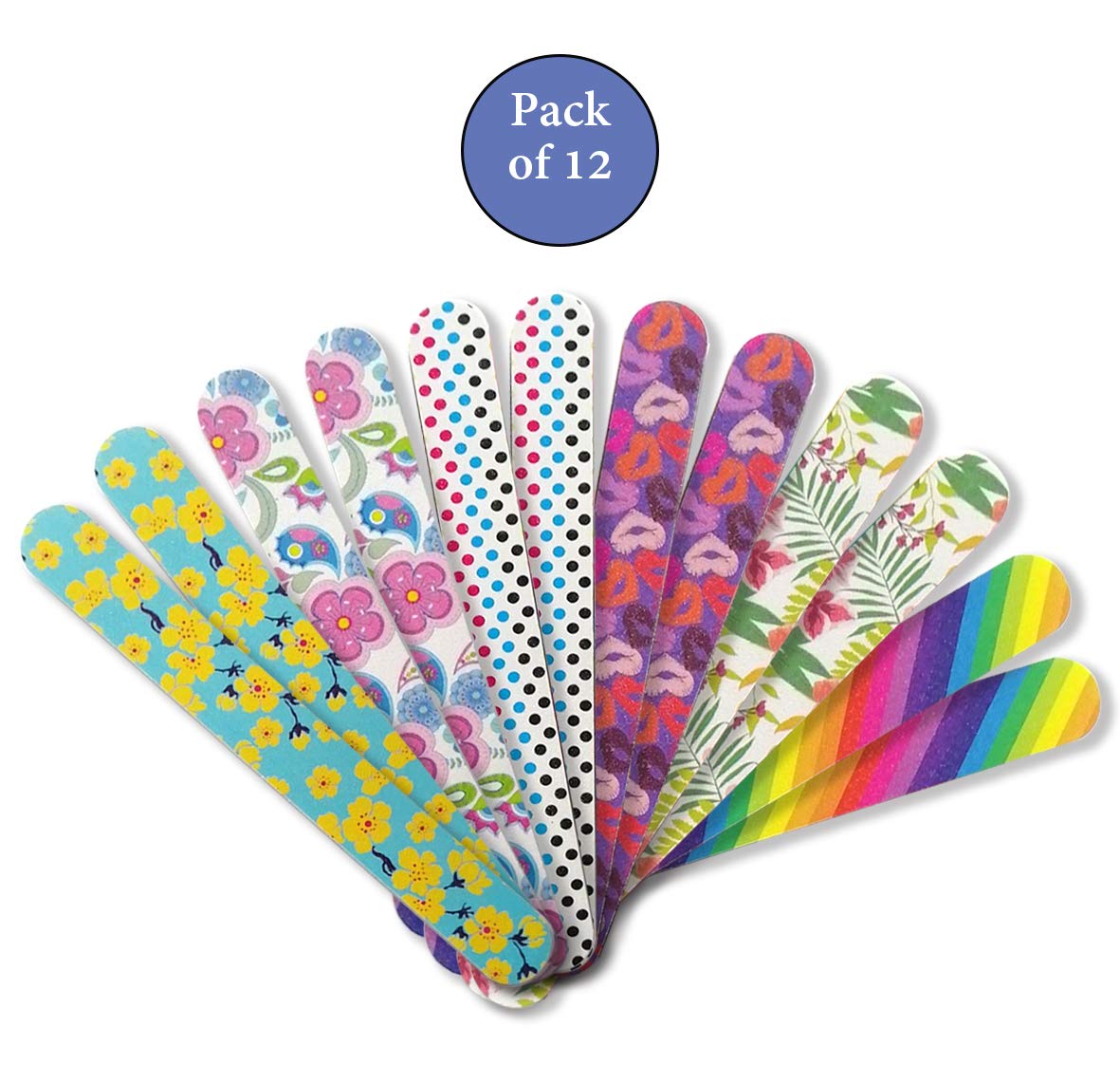 Limas para New8Beauty Serie Nails (12-Pack) (Multi-color)