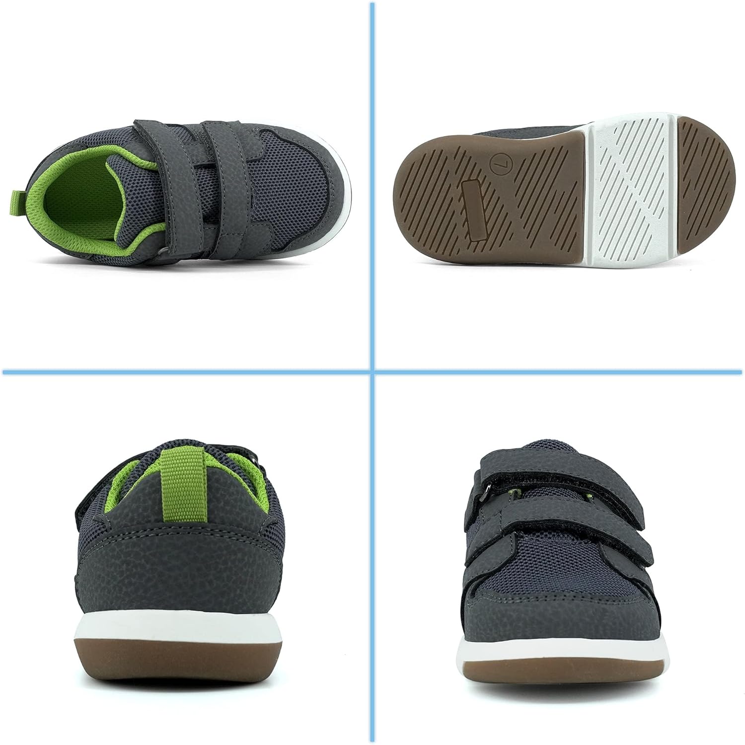 SKYWHEEL Toddler Boys Girls Tennis Shoes Kids Slip On Barefoot Shoes Wide Casual Walking Running Sneakers for Little Kids - Image 6