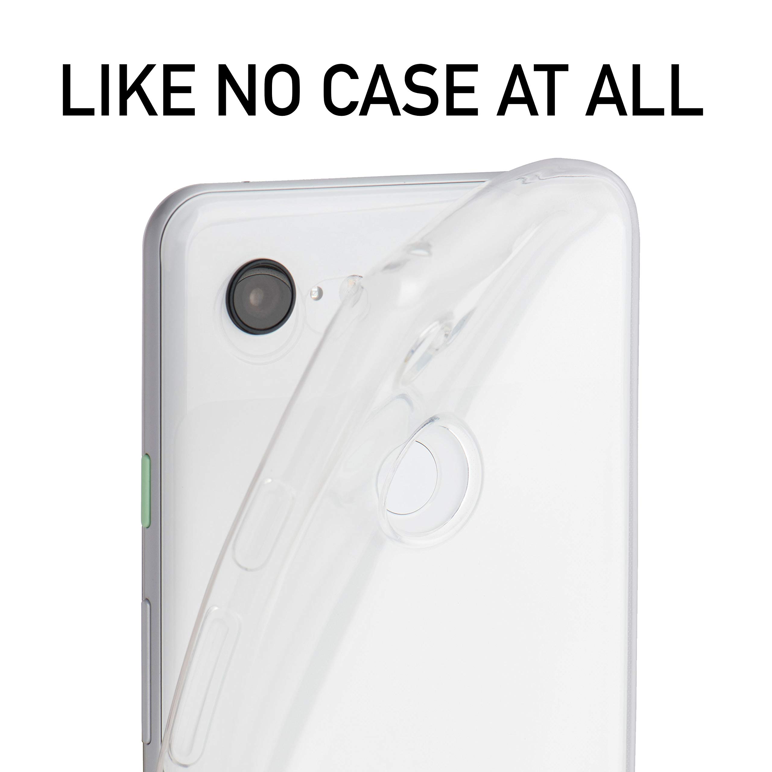 Totallee Clear Pixel Case Thin Soft Cover Slim Flexible