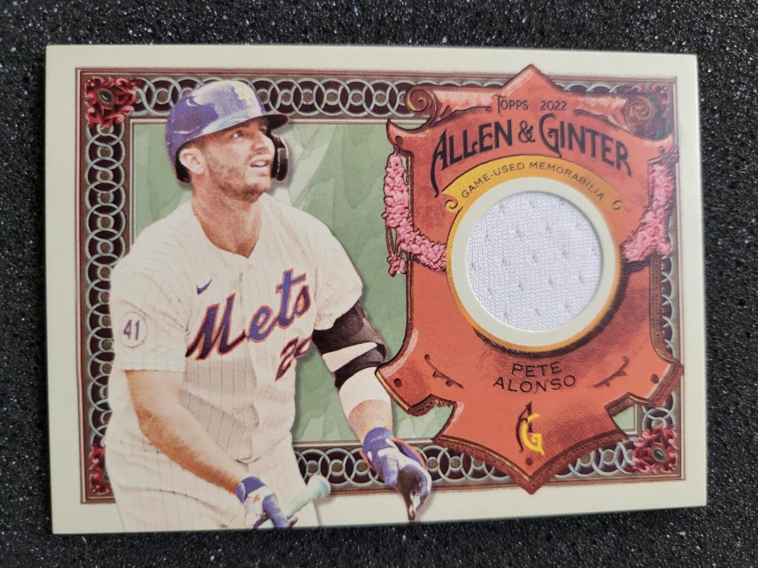 Pete Alonzo 2022 TOPPS ALLEN & GINTER GAME-USED RELIC #AGR-PA NEW YORK METS! - Baseball Cards