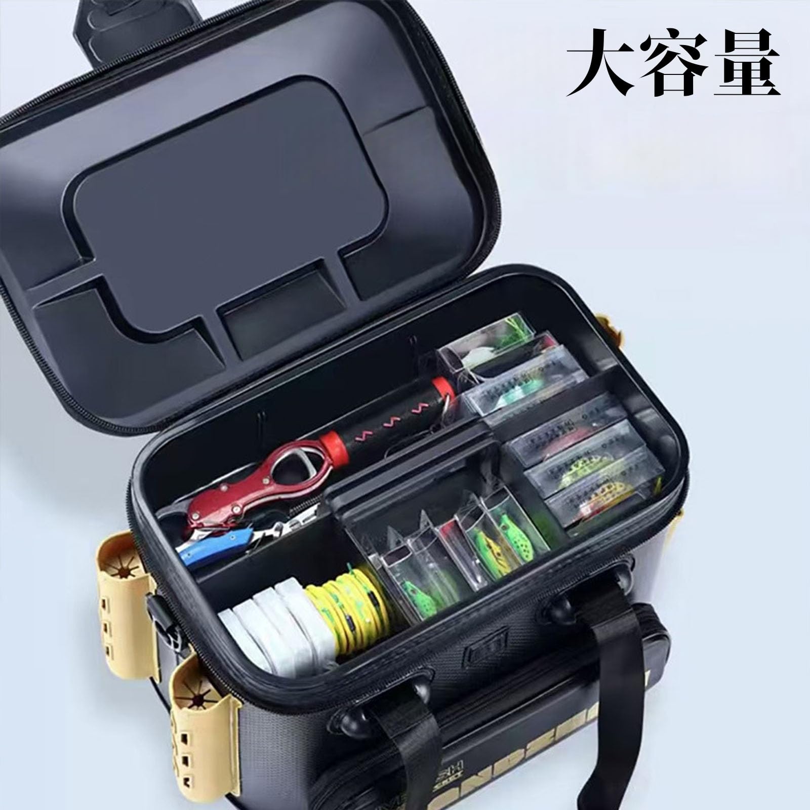 リール バッカン タックルボックスセット Amazon.co.jp: jsdskw 座れるドタックルボックス ロッドホルダー付き
