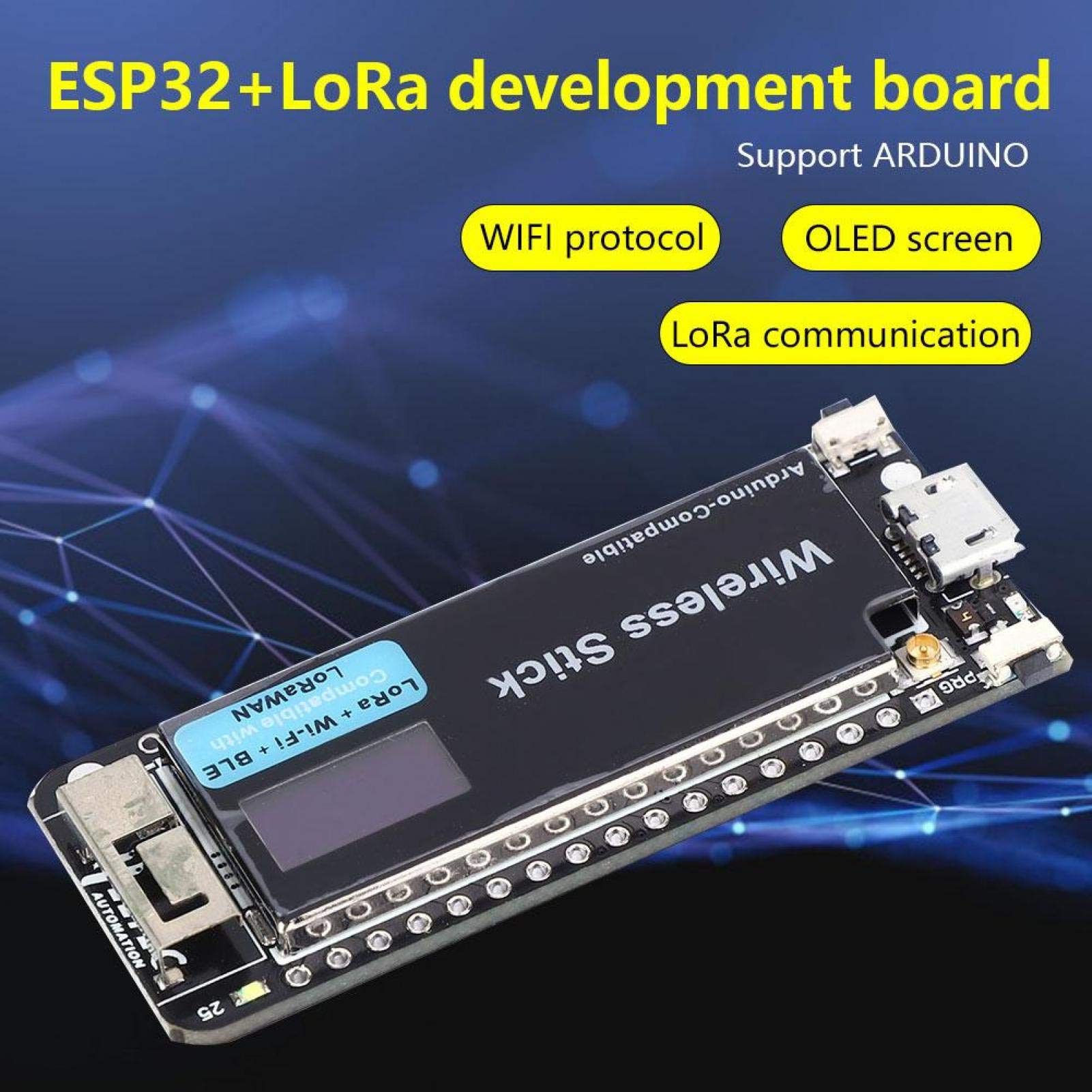 150 Mb/s, moduł płytki rozwojowej ESP32 Wireless Stick Support SX1276 Protokół LoRaWAN WIFI dla Arduino(868KHz-915KHz)