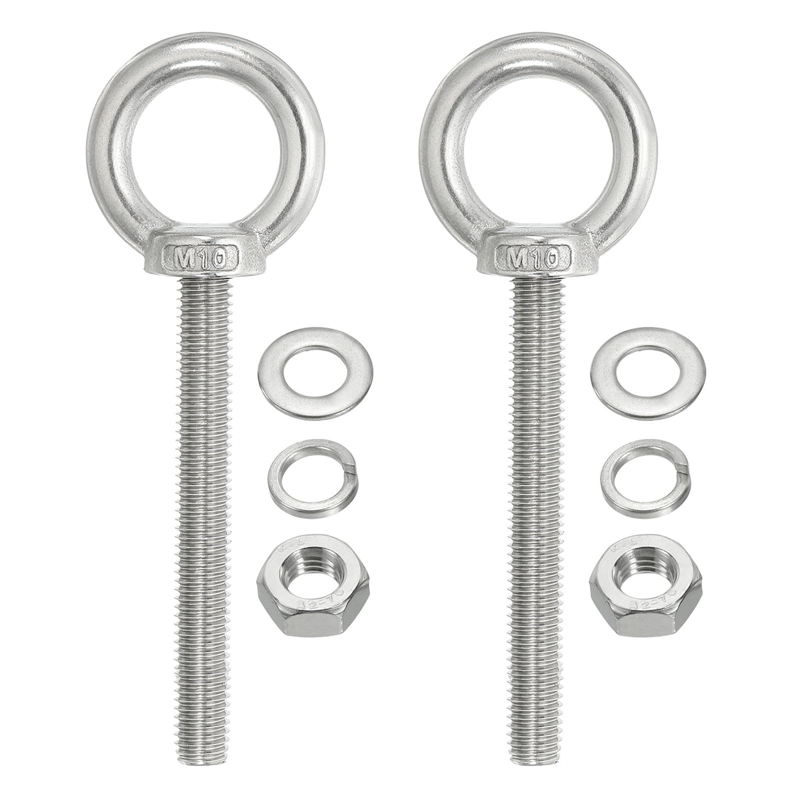 PATIKIL M10 x 80mm Lifting Shoulder Eye Bolt