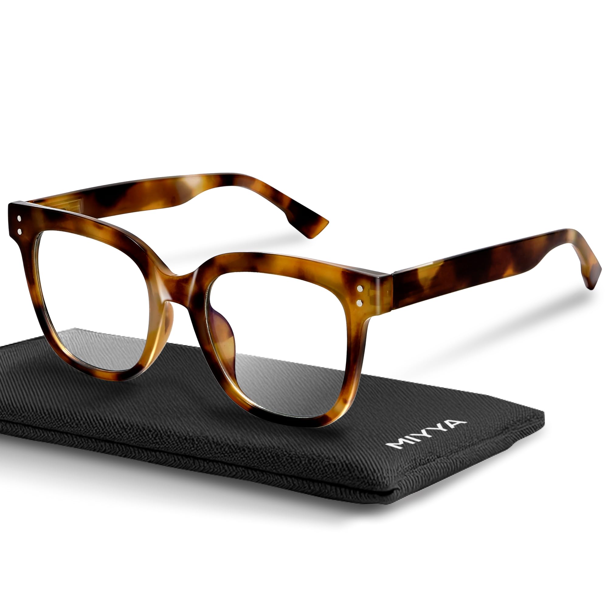 miyya Oversized Blue Light Glasses For Woman, Fashion Computer Screen Glasses, Non Prescription Eyeglasses For Women