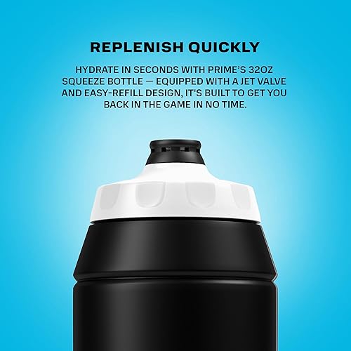 Miniatura 4 de PRIME - Botella de agua deportiva de 32 onzas, sin BPA, apta para lavavajillas, diseño ergonómico de fácil agarre a prueba de fugas, hidratación