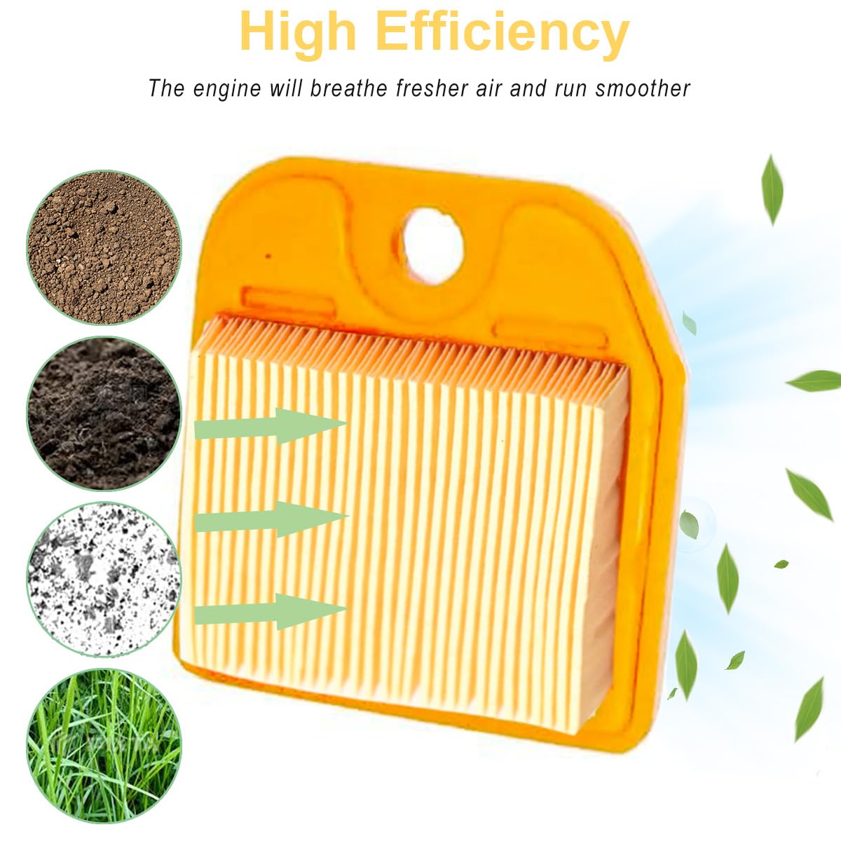 ZAMDOE 4237 141 0300 Air Filter Fits for Stihl HS81 HS81R HS81RC HS81T HS81TC HS82 HS82T HS86 HS86R HS86T HS87 HS87R GS81RC Hedge Trimmer for Garden with Spark Plug - Image 4