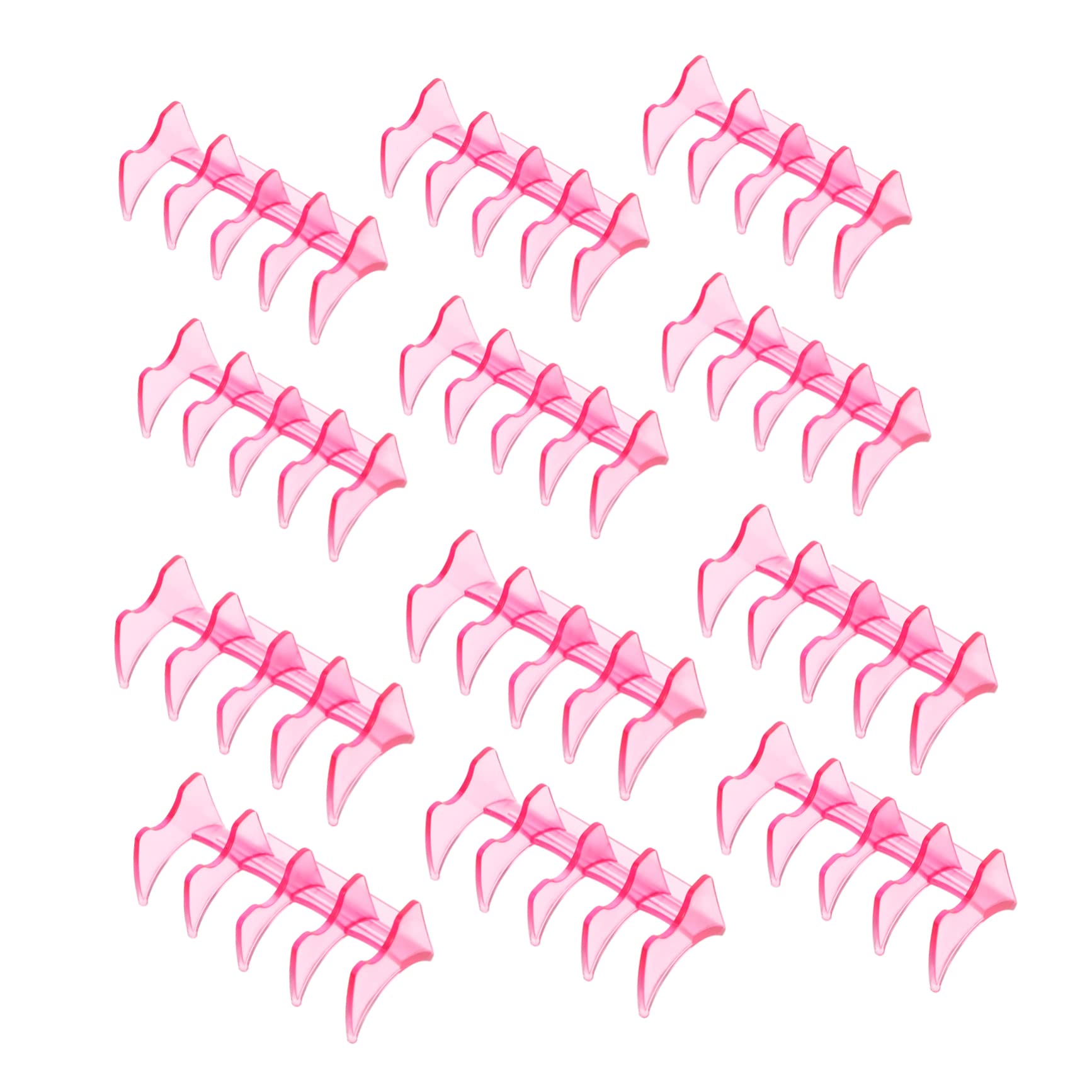 HAPINARY Hair Curling Perm Tool Insulation Bar Clip Set for Women Heat Insulation Bar Holder for Styling Heat Resistant Plastic 30pcs