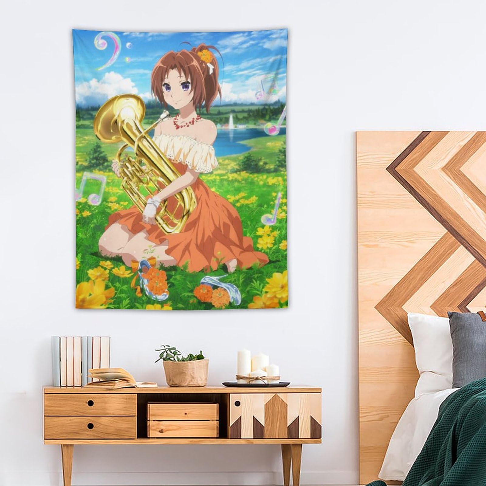 Amazon.co.jp: タペストリー 壁掛け 響け！ユーフォニアム おうまえ