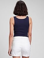 Vista 6 de GAP Paquete de 2 camisetas sin mangas acanaladas para mujer