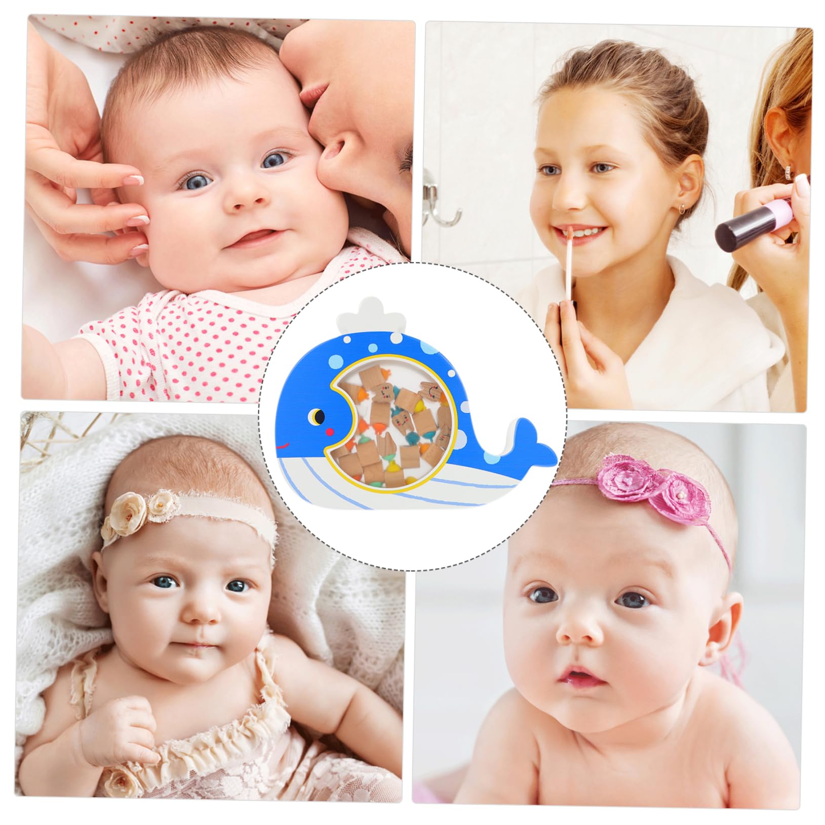 RORPOIR 20pcs Wooden Tooth Holder for Boys and Girls Baby Newborn Includes Lanugo Bottle Safe Stylish