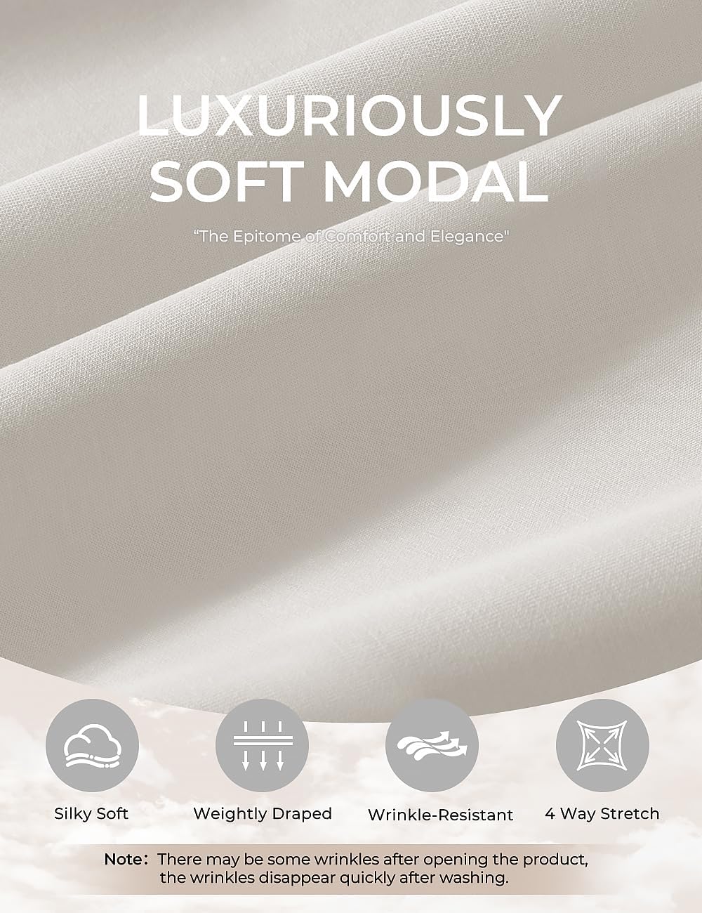 Modal Soft Cropped Sweatshirts for Women Long Sleeve Crew Neck Pullover Crop Top - Image 4