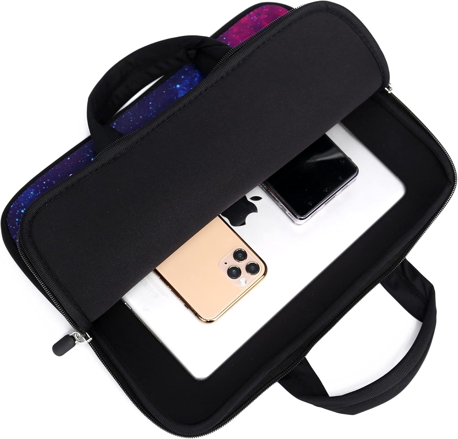 11 11.6 12 12.1 12.5 inch Laptop Carrying Bag Chromebook Case Notebook Ultrabook Bag Tablet Cover Neoprene Sleeve for Apple MacBook Air Samsung Google Acer HP DELL Lenovo Asus (Galaxy) - Image 5