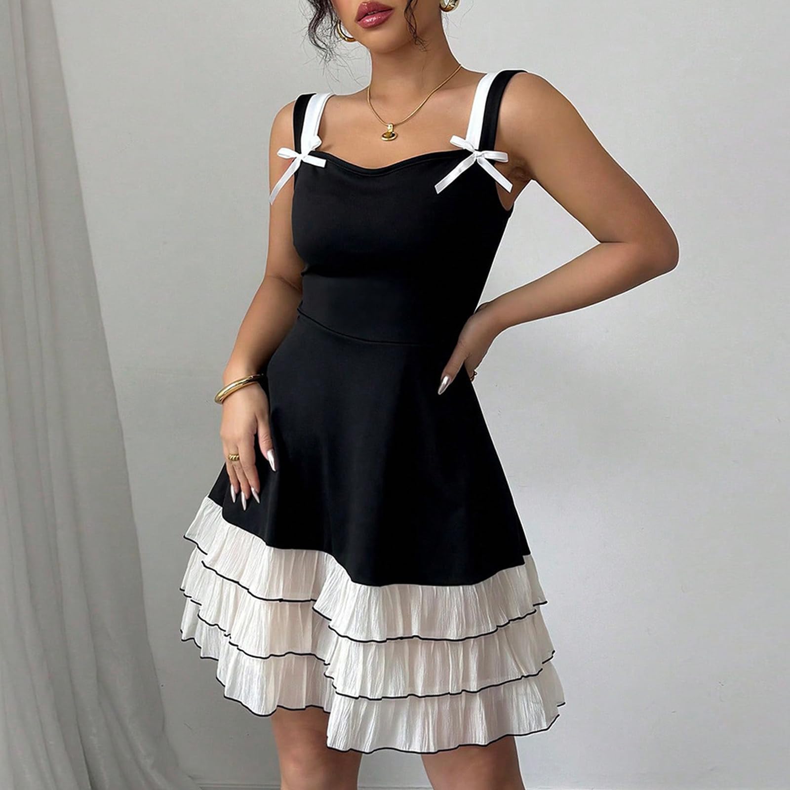Vestito Sexy Donna Estivo Mini Abito Senza Maniche Vestito Corto da Sera con Spalle Scoperte Abiti Bodycon Aderente Abito da Casual Cocktail Festa Discoteca