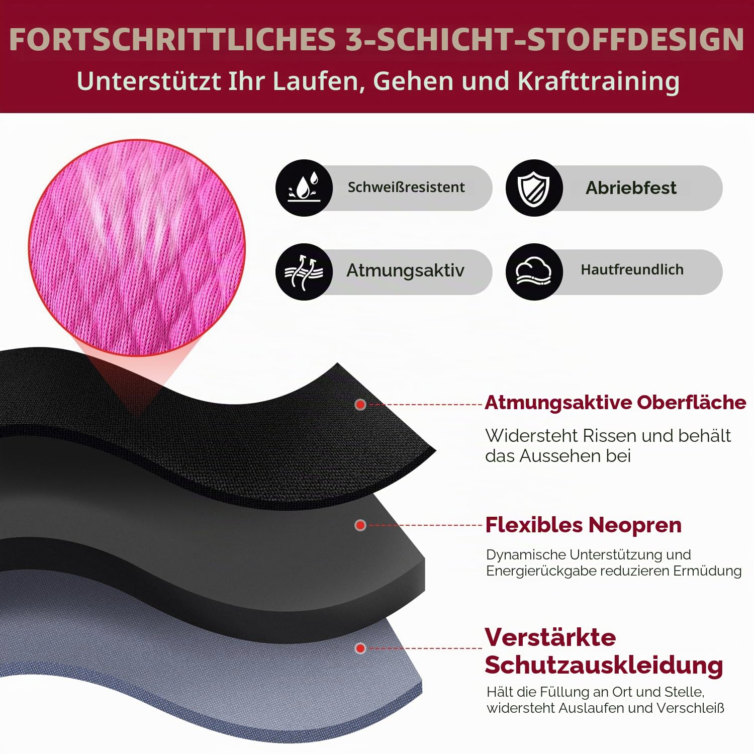 BAGAIL Knöchel- und Handgelenkgewichte für Frauen und Männer, 0,23–2,27 kg pro mit schlankem Design und sicherem Sitz, Armgewichtsset zum Gehen, Laufen, für das Heimtraining und die Physiotherapie