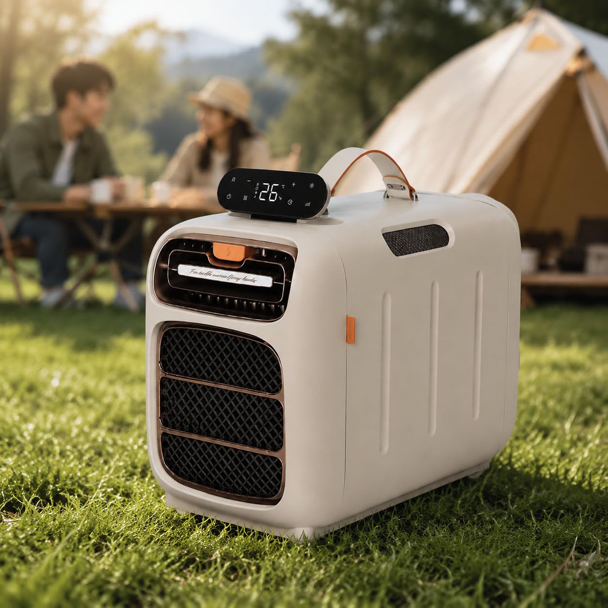 DIUNAOZI Portable Air Conditioner,4800 BTU Fast Cooling Capacity,420W Low Power Tent AC, 4-in-1 Cool/Dry/Fan/Sleep Mode with Timer & Remote Control,Compact Mini AC for Camping, RV, Boat, Indoor