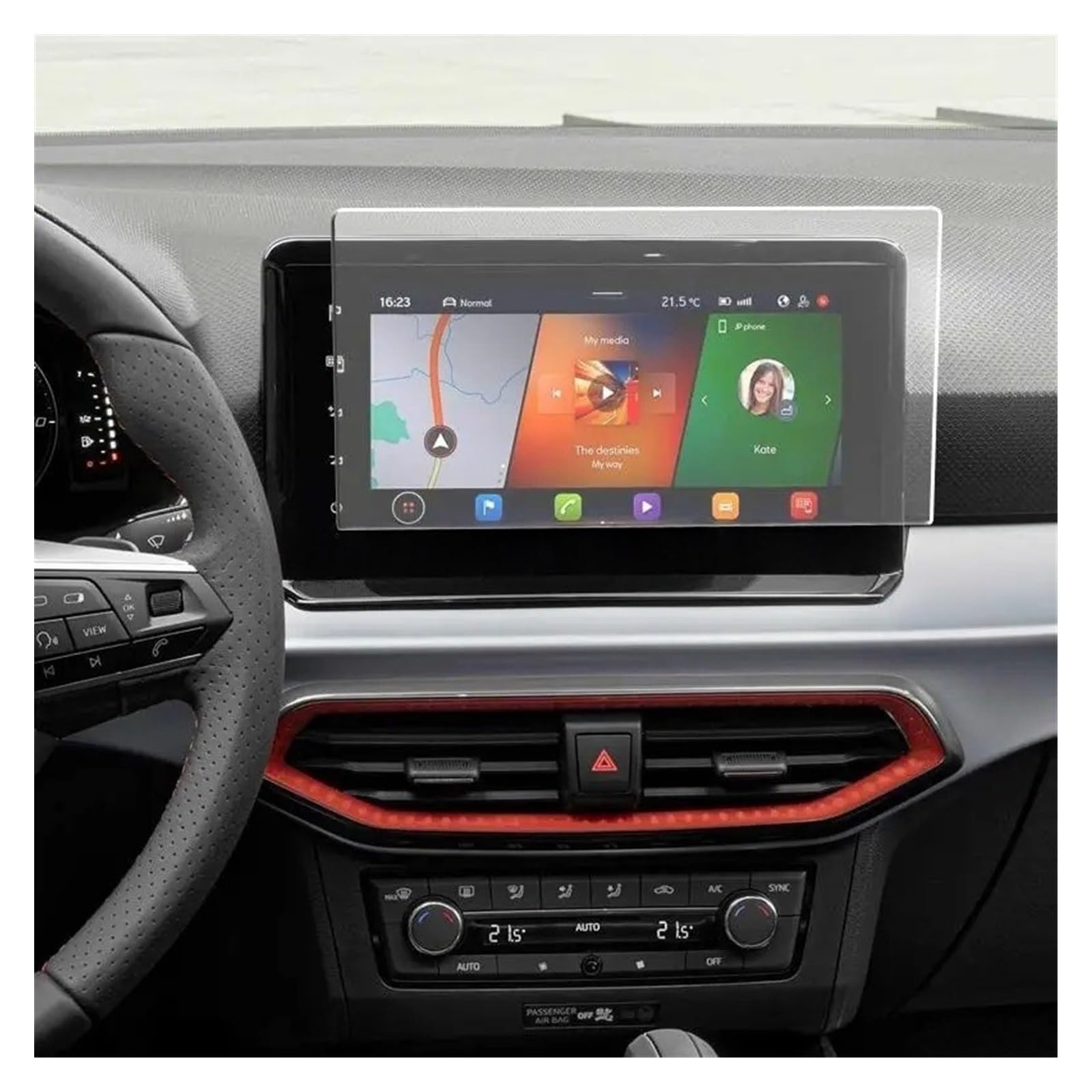Protecteur D'écran en Pet pour SE&AT Ibiza 2022, Film De Protection pour Affichage D'infodivertissement Voiture, Radio GPS, 9.2 Pouces Film prote écran