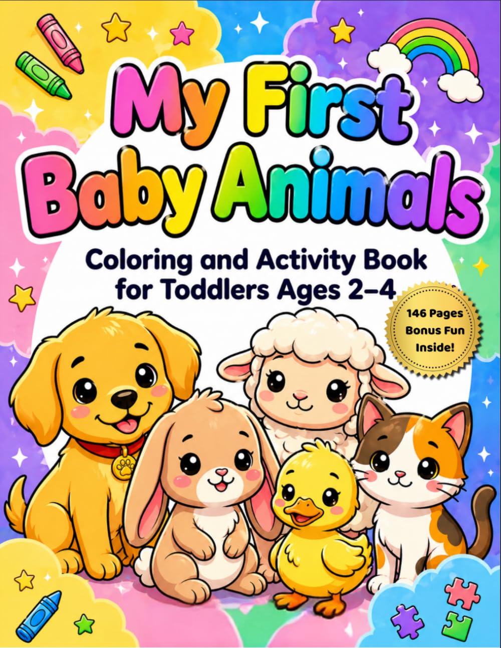 My First Baby Animals: Coloring and Activity Book for Toddlers Ages 2–4 (My First Activity Books for Toddlers)