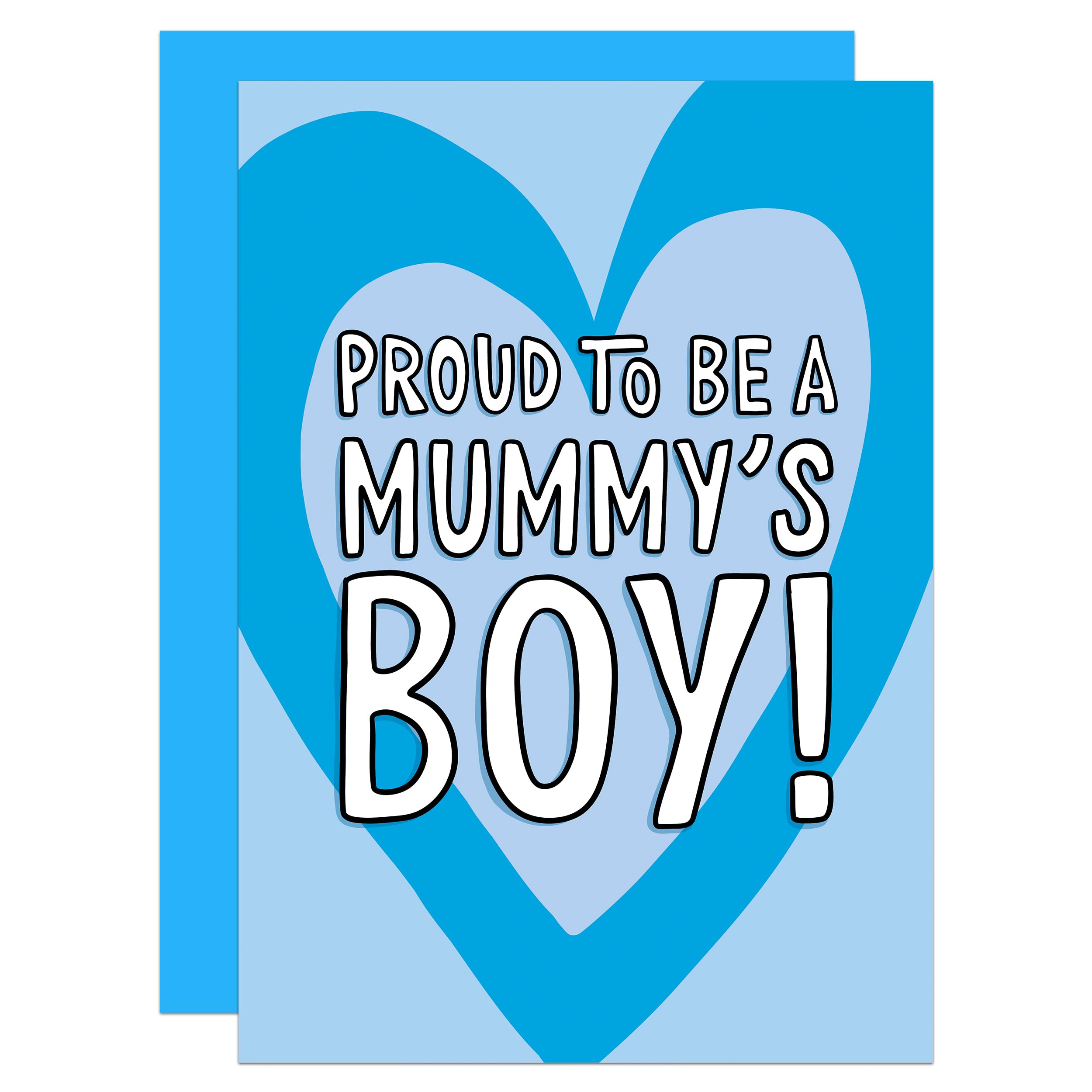 Mummys Boy Card, Cute Card for Mum, Card from Son, Mothers Day Card, Blue Card, Best Mum Card, Amazing Mum Card, Mummy's Boy/Girl A6 Card (Mummys Boy)