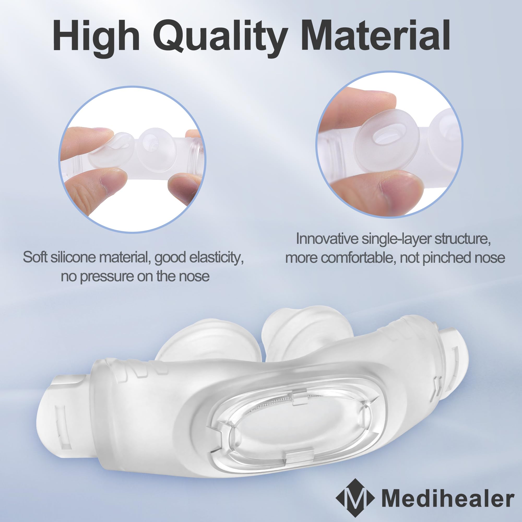 2 Packs Replacement P30i Pillow Cushion(M) for Airfit P30i| Including 2 Pcs Cushion for P30i,Washable and Reusable&Comfortable and Super Soft, Great-Value Supplies by Medihealer