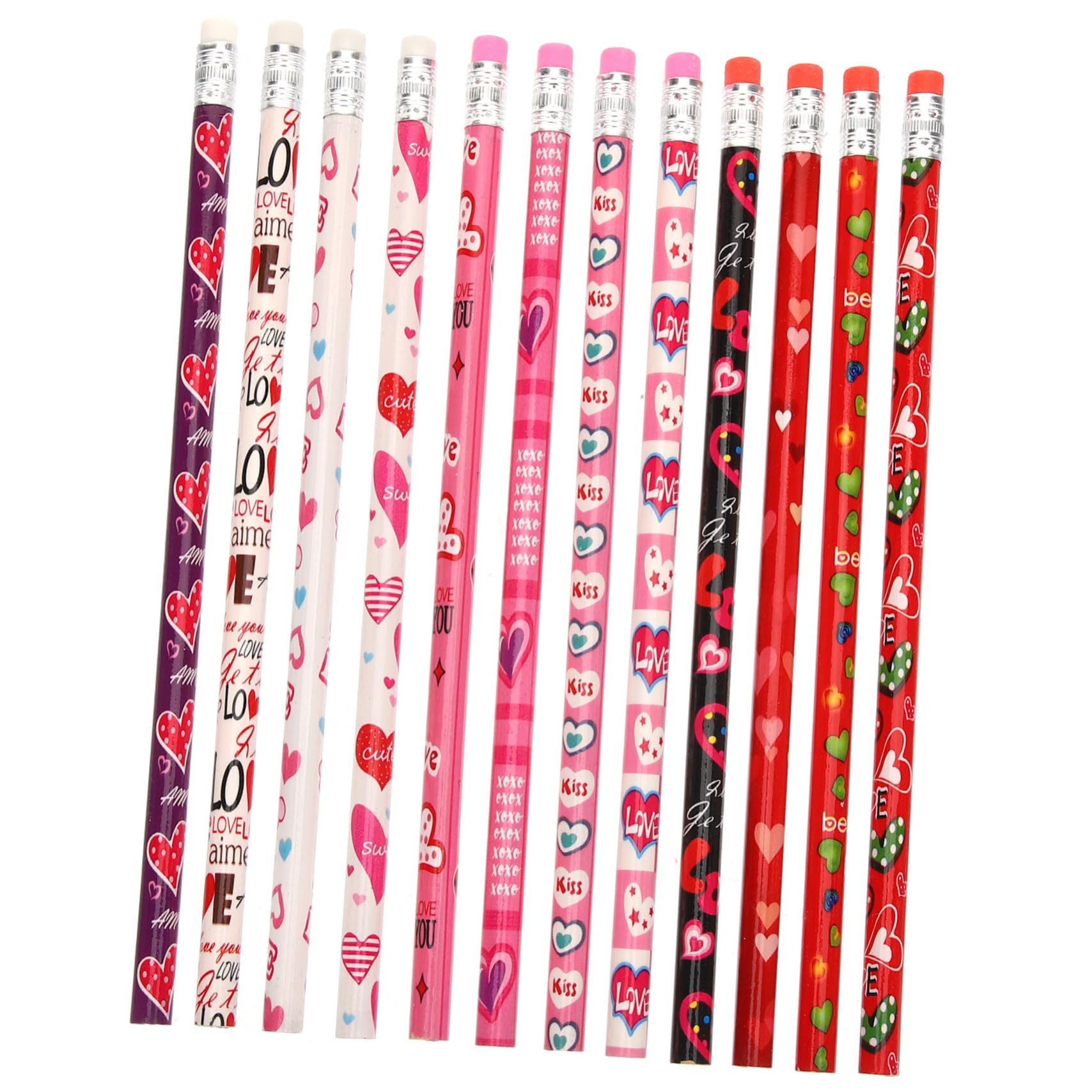 SHINEOFI 5 Sätze Bleistift Ergonomische Stifte Schulsachen Mitgebsel Schulanfang Schul Sachen Fleecestoff Kinderstifte Schöne Musterstifte Bürobedarf Schülerbedarf Holz 48 Stück * 5