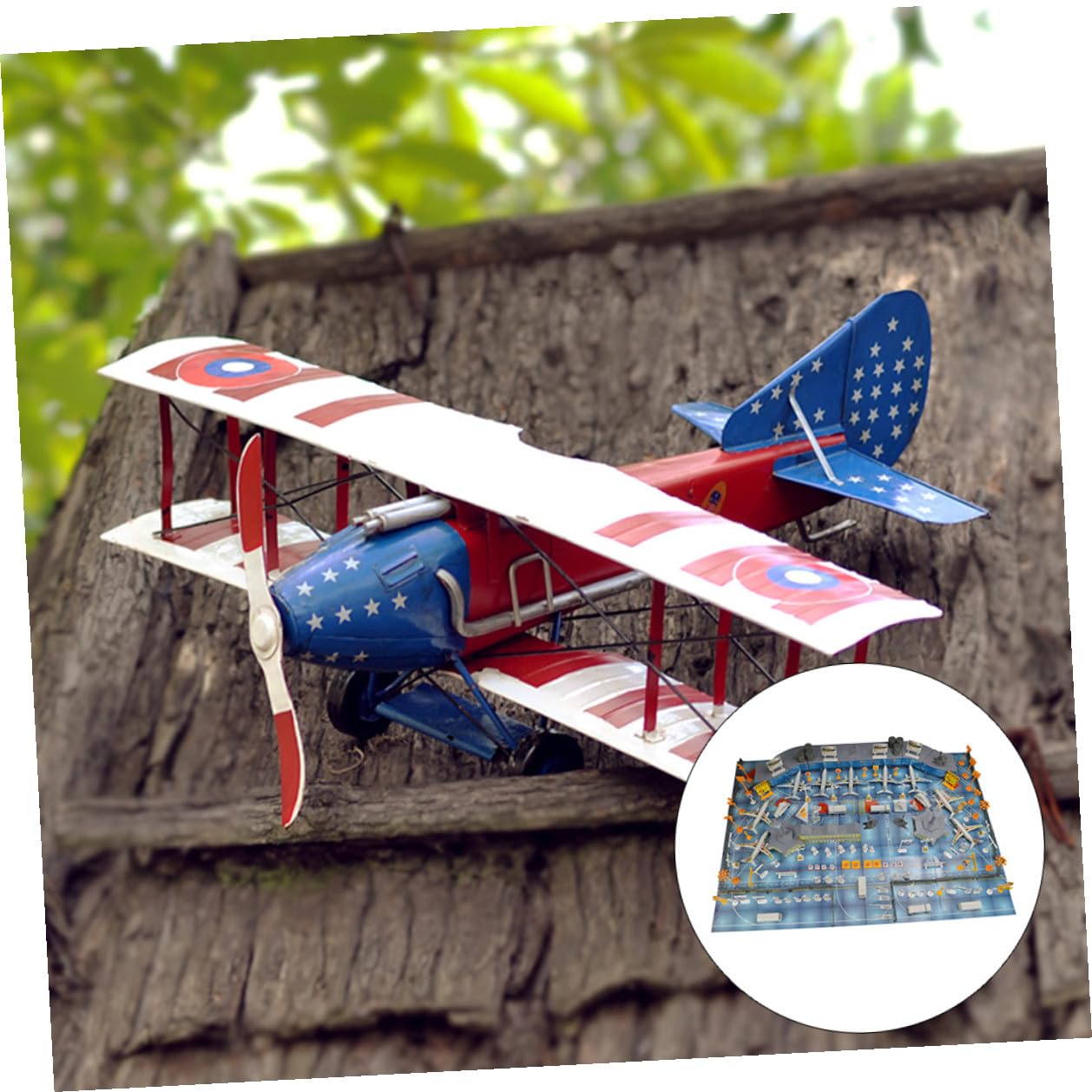 SOIMISS Avión de Juguete Modelo Estático PVC 1 Juego para Niños