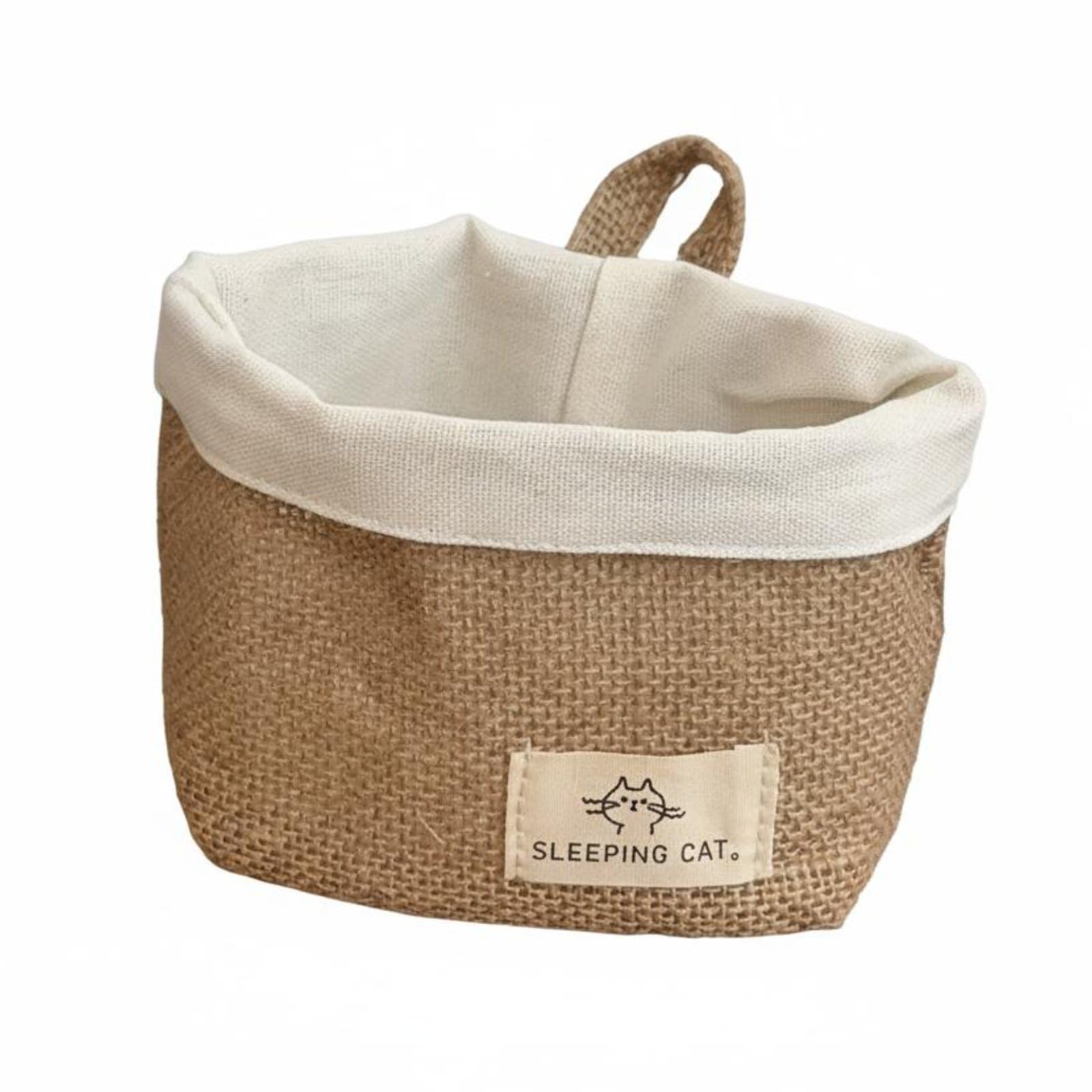 Versatile Use Wall Hanging Storage Basket Multi-Purpose Wall Hanging Storage Bag Easy to Hang Textile Organizer Bin Space Saving for Students, Kitchen, Dorm Room, Bathroom, Office, Cat-image-27