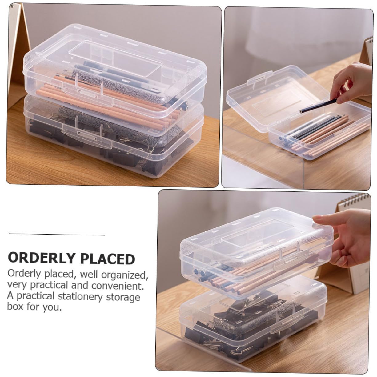Alipis Astuccio Trasparente in Plastica Pp, Set 6 Pezzi, Organizer Scuola | Contenitore Plastica Trasparente, Scatola Plastica Trasparente, Festival Birra Decor Back To School Party