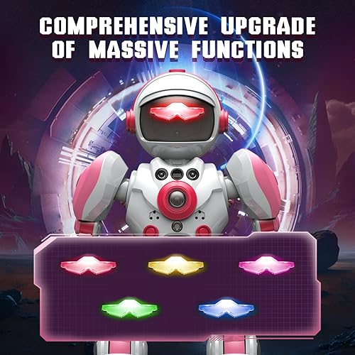 Miniatura 2 de Robot de juguete para niños de 3 a 5 años, robot para niñas de 3, 4, 5, 6 años, grabación de actualización, control remoto de voz, función de baile