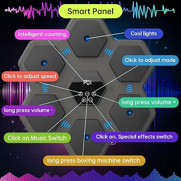 Music Boxing Machine Wall Mounted Smart Bluetooth Boxing Equipment for Boxing Enthusiasts