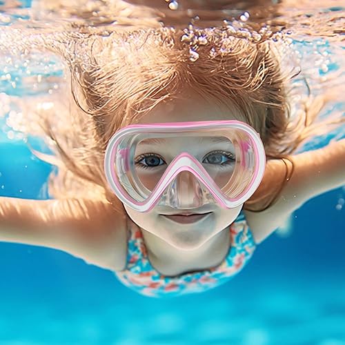 Miniatura 6 de COOLOO 2 Packs Kids Goggles with Nose Cover, Elastic Fabric Strap Swimming Goggles for Kids 4-16, Anti Fog Tempered Glass