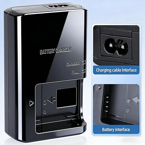 Miniatura 4 de LC-E12 LP-E12 Cargador de batería para Canon LC-E12 LC-E12E LP-E12 Batería compatible con Canon EOS M M2 M10 M50 M50 Mark II M100 M200 100D Rebel