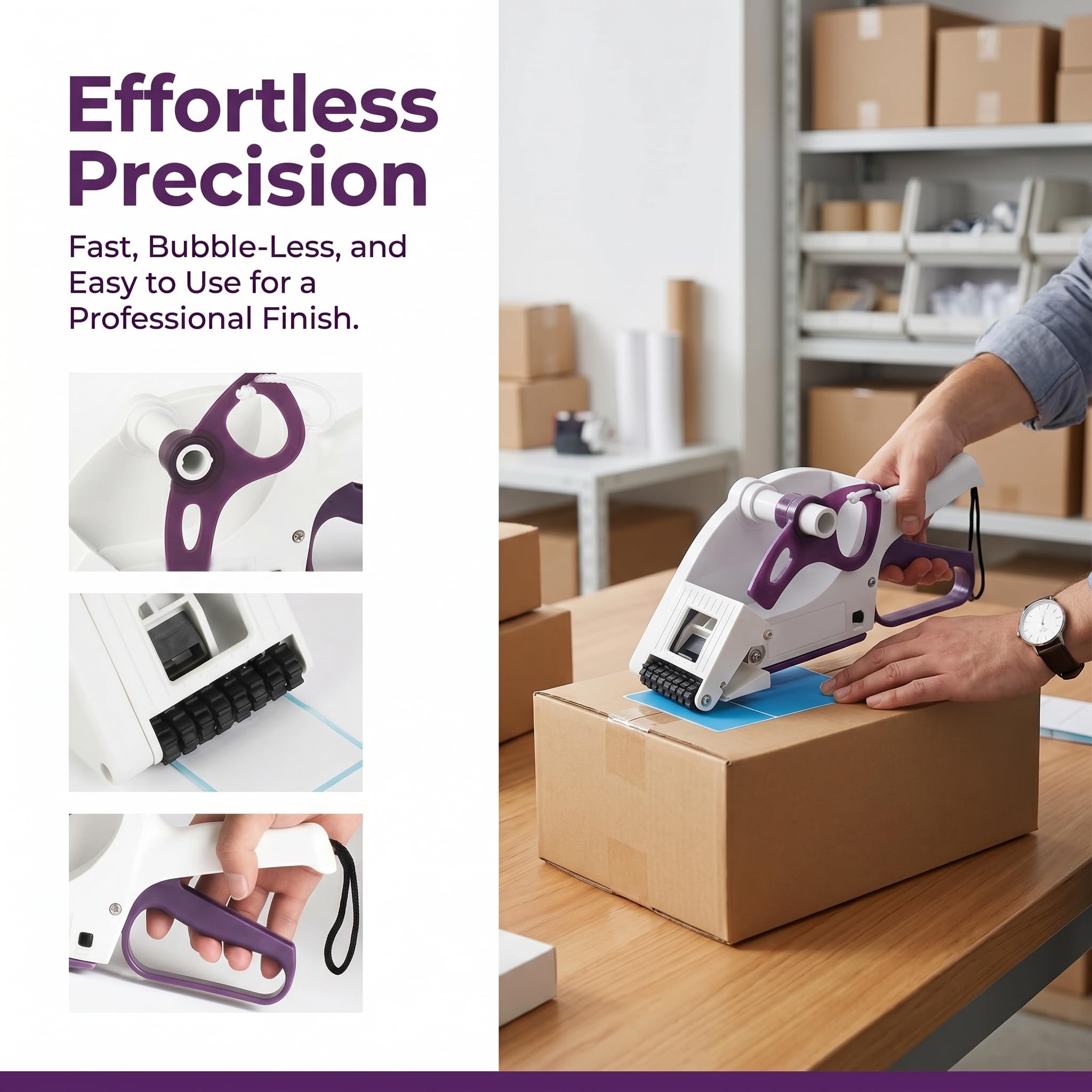 Applicateur Détiquettes Manuel, Pistolet Étiqueteur De Codes-Barres Portatif, Étiqueteuse Détiquettes Plates Et Rondes pour Bouteilles, sans Bulles, pour Supermarchés, YH60