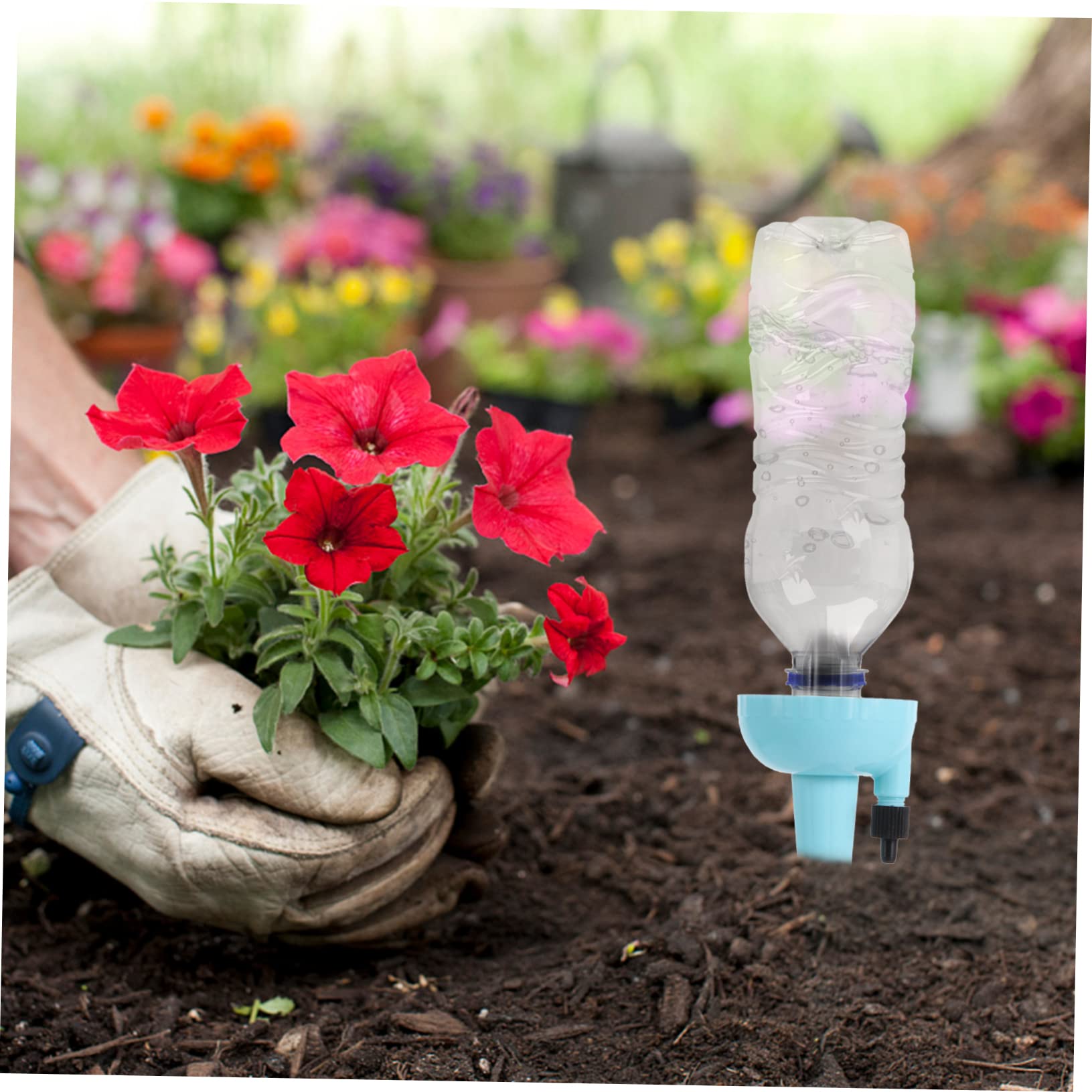 ibasenice 3 Set Irrigatore per Piante Dispositivo Picchetto con Irrigazione Controllo Facile Design Leggero per Casa Mantiene Piante Umide 6 Pezzi*3