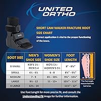 Vista 3 de United Ortho Botas de fractura cortas para caminar y cámara de aire, grandes, color negro
