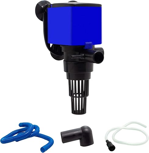 Aqua Dream Bomba sumergible de 320 GPH (1200 LH, 20 W), silenciosa bomba de agua interna para acuario, circulación 3 en 1, funcionalidad de